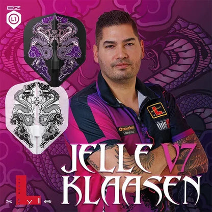 L-Style Darts L-Flight EZ L1 Jelle Klaasen V7 Clear Flights
