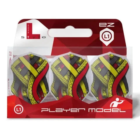 L-Style Darts L-Flight EZ L1 Mike De Decker Type A - White Belgium