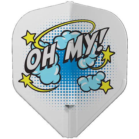 L-Style Wayne Mardle L1 EZ White Darts Flights