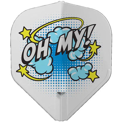 L-Style Wayne Mardle L1 EZ White Darts Flights