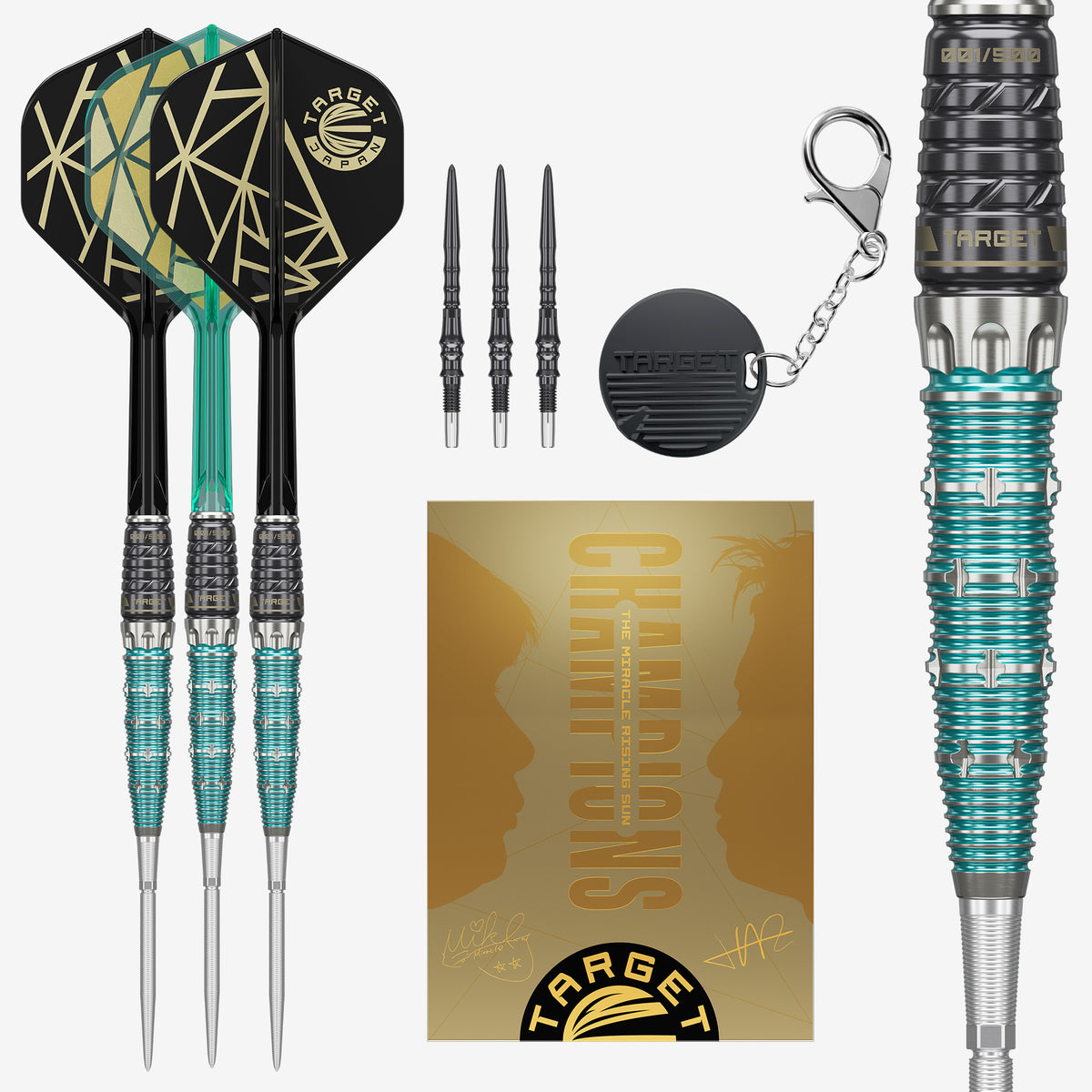 Target Japan The Miracle x Rising Sun Champions Limited Edition 95% Tungsten SP Steel Tip Darts