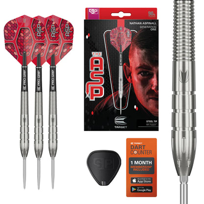 Target Nathan Aspinall Generation 1 90% Tungsten Swiss Point Steel Tip Darts