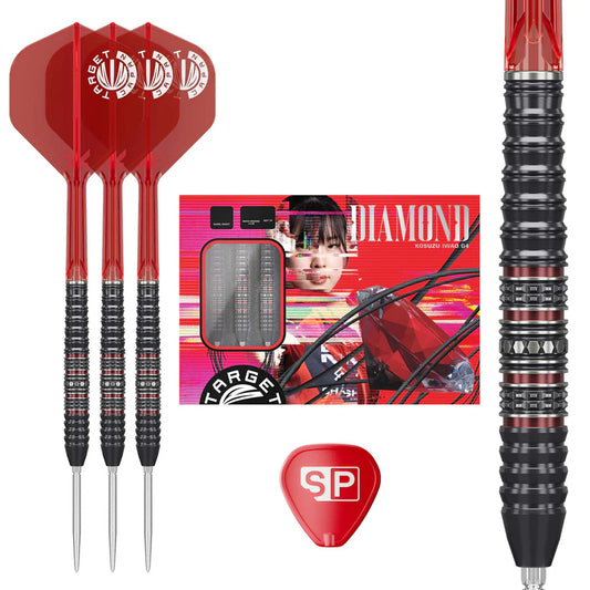 Target Japan Kosuzu Iwao Diamond G4 90% Tungsten Swiss Point Steel Tip Darts