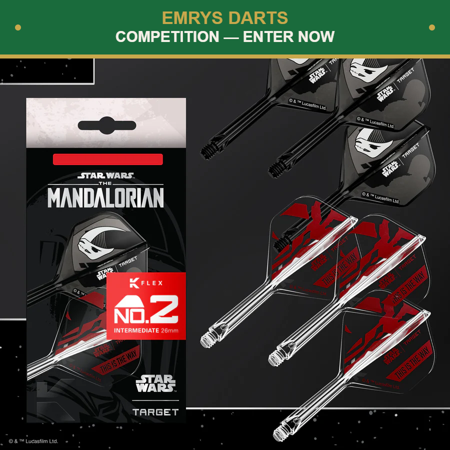 STAR WARS™ | TARGET Mandalorian K-Flex No6 Integrated Flights & Shafts Multipack — WIN THIS SET