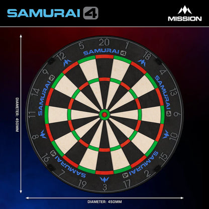Mission Samurai 4 Graphite Grey Dartboard