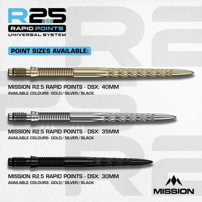 Mission R2.5 Rapid Dart Points - DSX