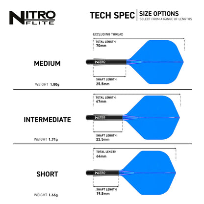 Red Dragon Nitro Flite - Integrated Flight and Shaft  Black & Blue