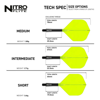 Red Dragon Nitro Flite - Integrated Flight and Shaft Black & Yellow