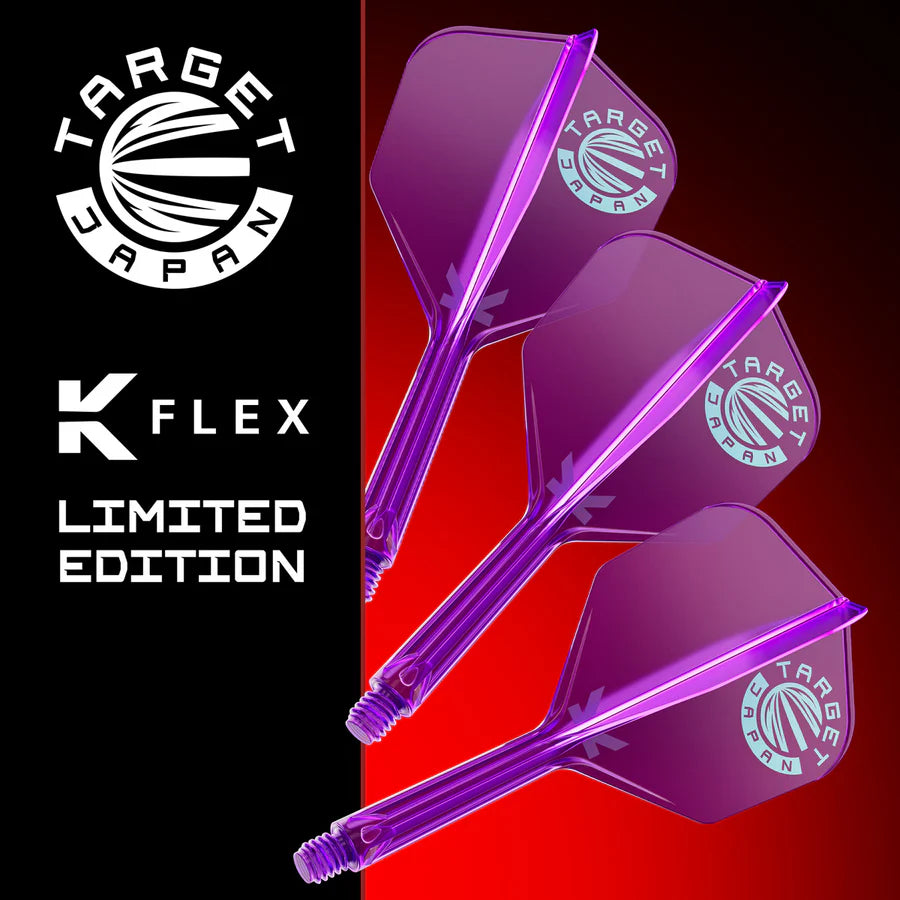 Target Japan Logo Purple K-Flex No2 Integrated Darts Flights