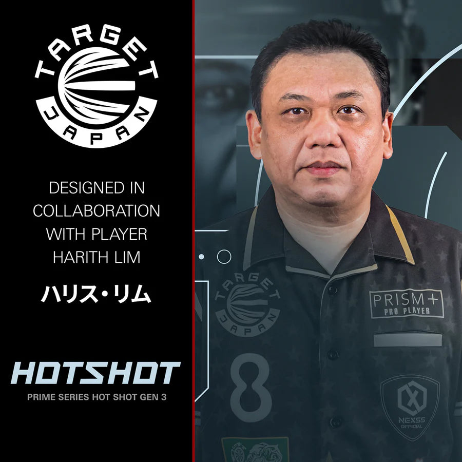 Target Japan Harith Lim Hot Shot G3 90% Tungsten Swiss Point Steel Tip Darts