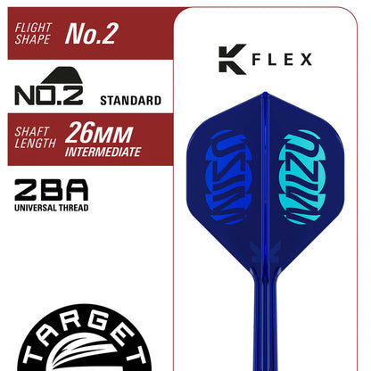 Target Japan Mizu 02 90% Tungsten SP Steel Tip Darts