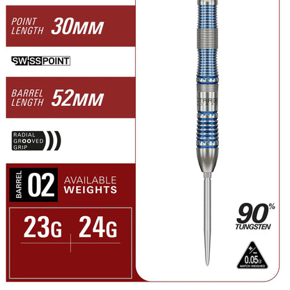 Target Japan Mizu 02 90% Tungsten SP Steel Tip Darts