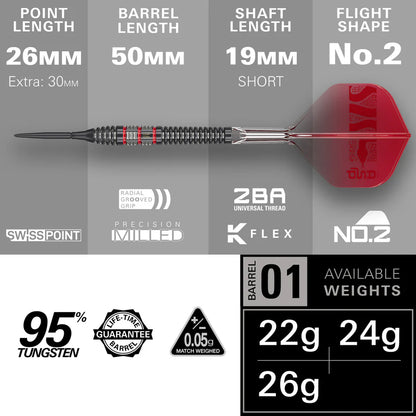 Target Nathan Aspinall 95k Steel Tip Darts