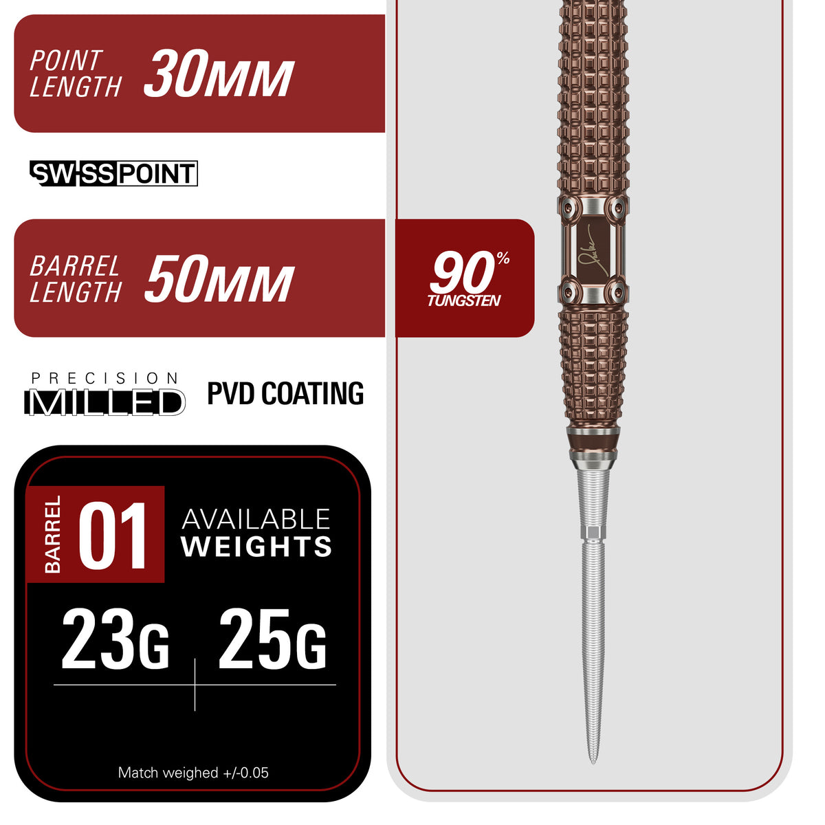 Target Japan Signature Series Paul Lim The Legend G10 90% Tungsten SP Darts