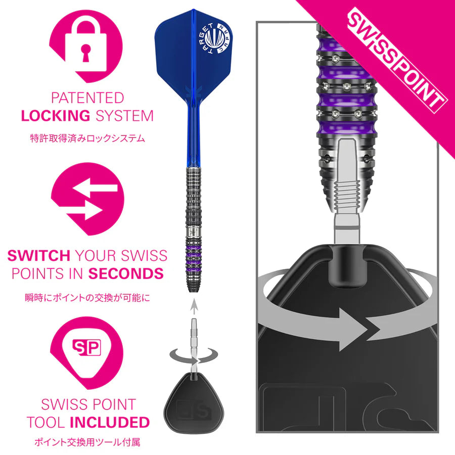 Target Japan Sirius G4 90% Tungsten SP Steel Tip Darts