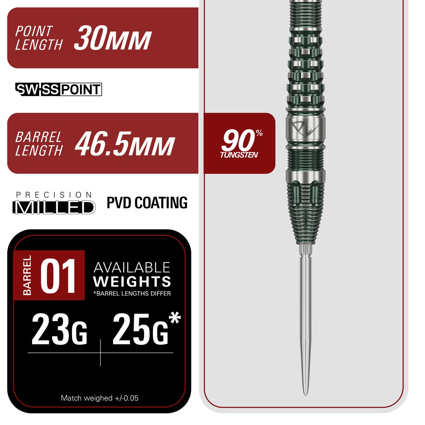 Target Japan Prime Series PW G3 90% Tungsten SP Darts