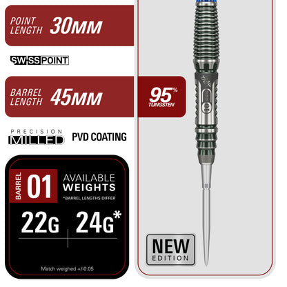 Target Japan Rising Sun 10.5 95% Tungsten SP Darts