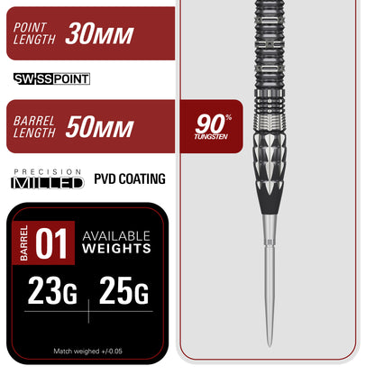 Target Japan Signature Series Pyro G12 90% Tungsten Swiss Point Darts