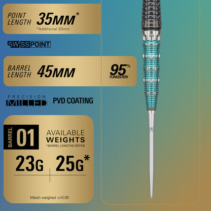 Target Japan The Miracle x Rising Sun Champions Limited Edition 95% Tungsten SP Steel Tip Darts