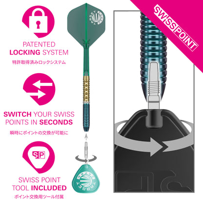 Target Japan Prime Series Zenith G2.5 Straight 90% Tungsten SP Darts