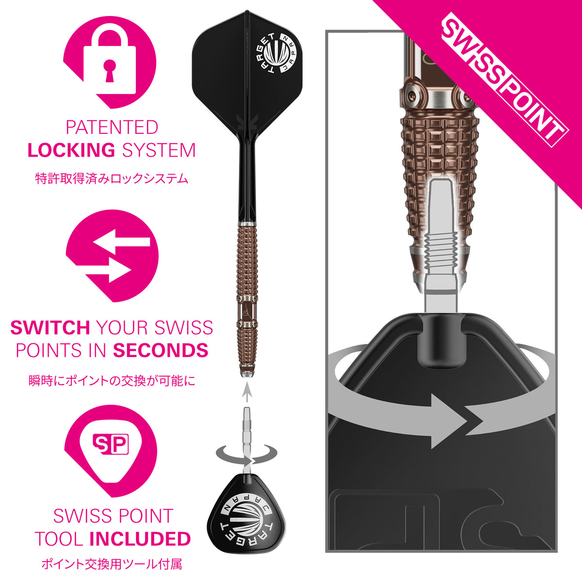 Target Japan Signature Series Paul Lim The Legend G10 90% Tungsten SP Darts