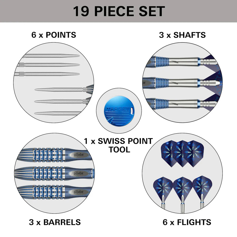 Target Phil Taylor Power Gx2 95% Tungsten Swiss Point Darts