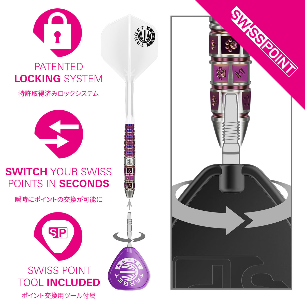 Target Japan Prime Series Mayo G8 90% Tungsten SP Darts