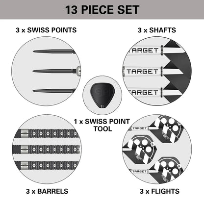 Chris Dobey Hollywood Action 90% Tungsten Swiss Point Darts