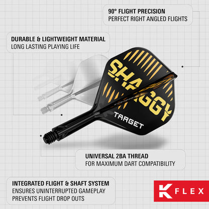 Scott Williams No2 K-Flex Integrated Darts Flights