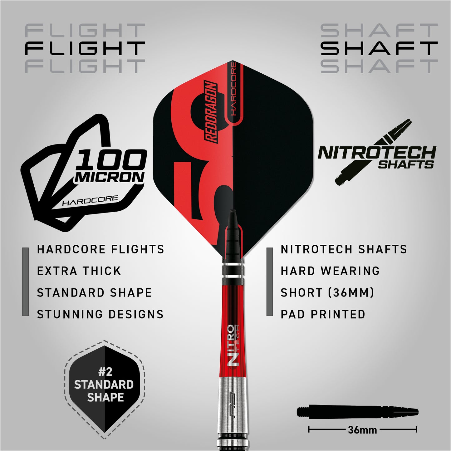 Red Dragon Flightmaster Torpedo 2 80% Tungsten Darts