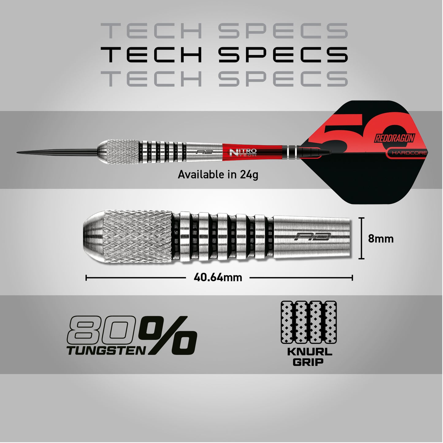 Red Dragon Flightmaster Torpedo 2 80% Tungsten Darts