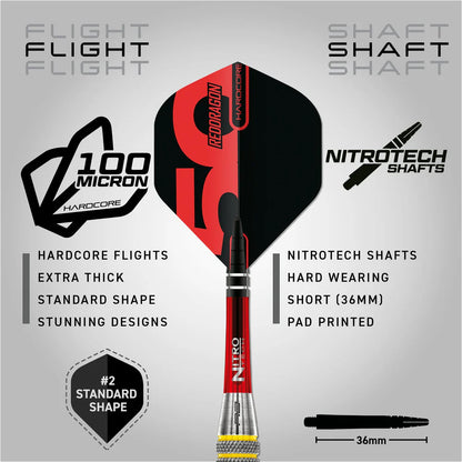 Red Dragon Chunky Stumpy 7 85% Tungsten Darts