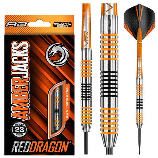 Red Dragon Amberjack 4 90% Tungsten Steel Tip Darts
