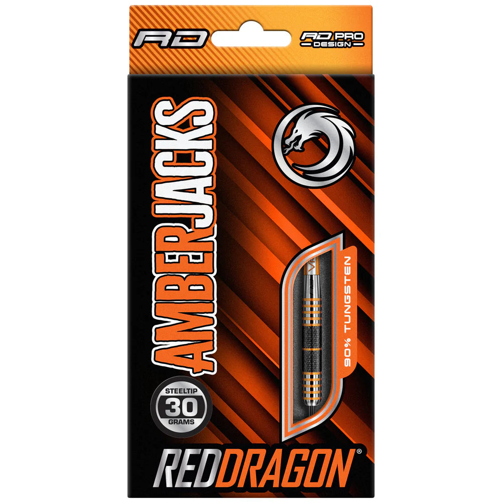 Red Dragon Amberjack 11 90% Tungsten Steel Tip Darts