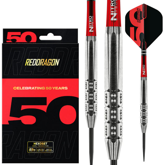Red Dragon Hexoset 3 90% Tungsten Steel Tip Darts