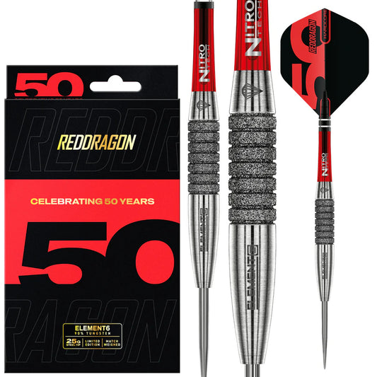Red Dragon Element 6C 90% Tungsten Steel Tip Darts