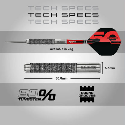 Red Dragon Element 6B 90% Tungsten Steel Tip Darts