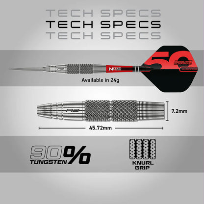 Red Dragon Grizzly 2 85% Tungsten Steel Tip Darts