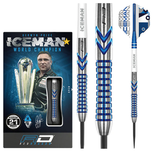 Red Dragon Gerwyn Price Iceman Contour 90% Tungsten Darts