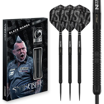 Red Dragon Peter Wright Black Mamba 90% Tungsten Steel Tip Darts