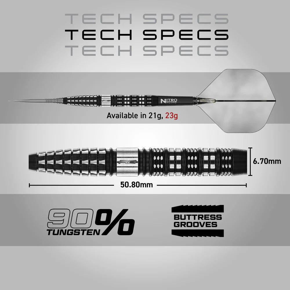 Red Dragon Recon Tapered 90% Tungsten Steel Tip Darts