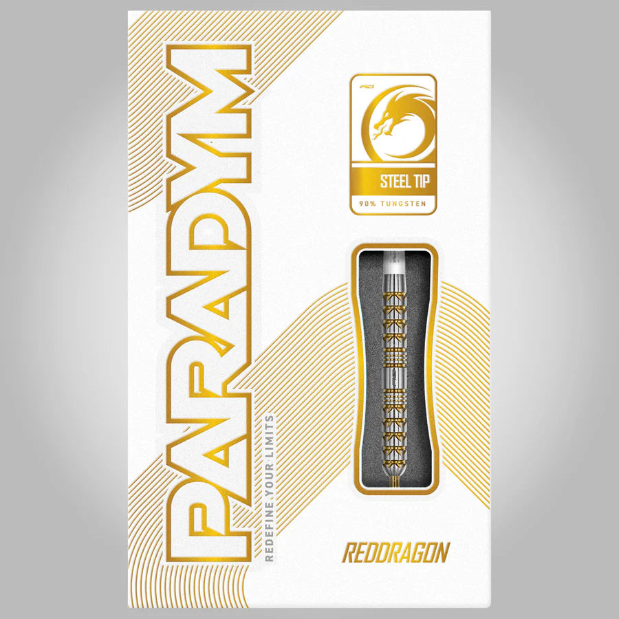 Red Dragon Paradym Gold Parallel 90% Tungsten Steel Tip Darts