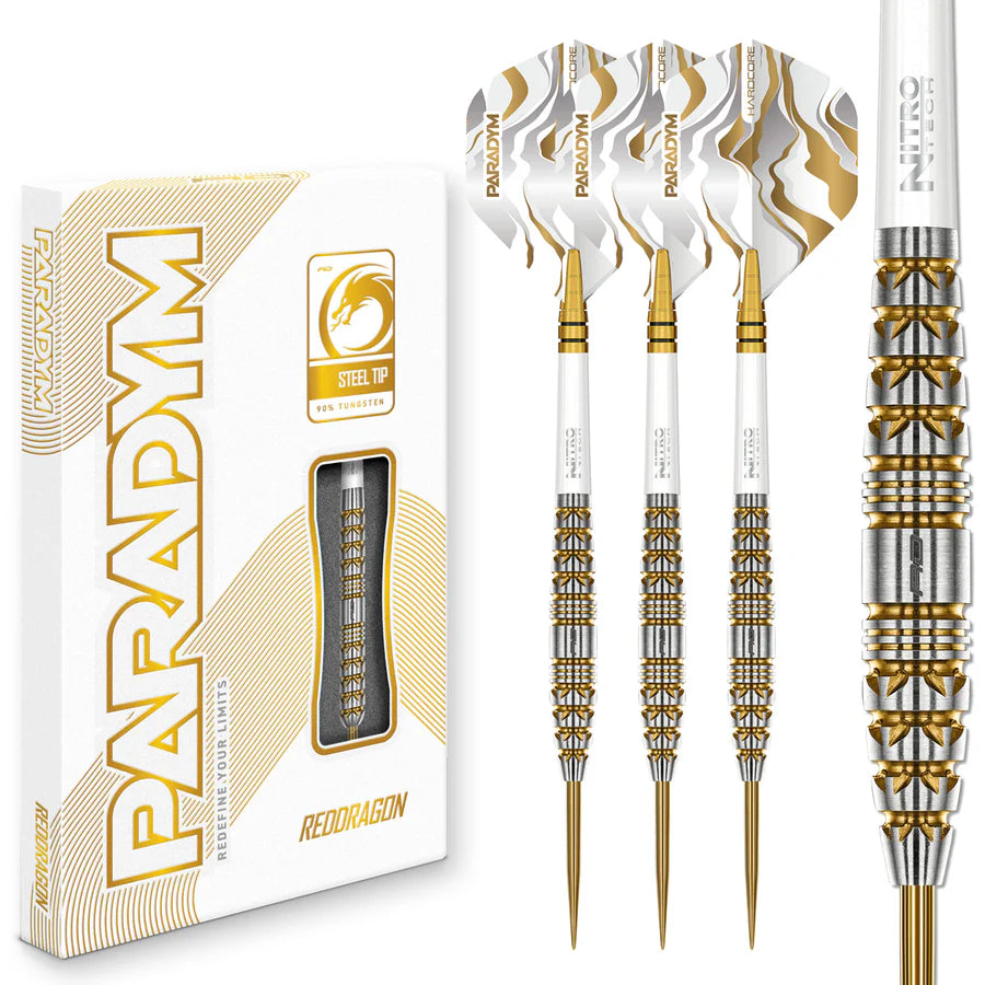 Red Dragon Paradym Gold Torpedo 90% Tungsten Steel Tip Darts