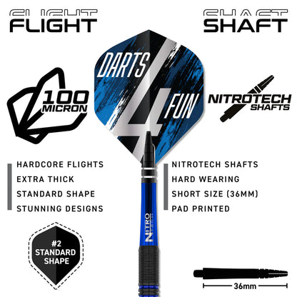 Red Dragon David Williams V1 90% Tungsten Steel Tip Darts