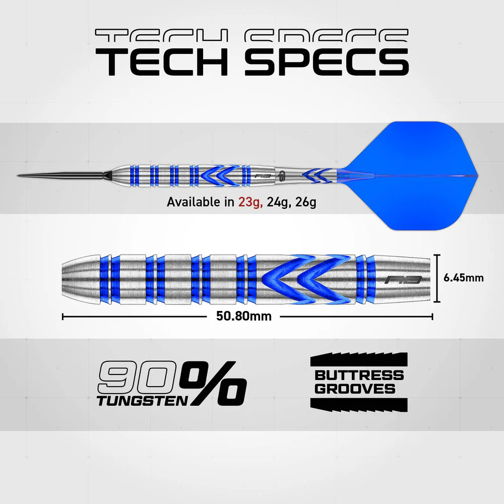 Red Dragon Gerwyn Price Iceman Blue 90% Switch Point Darts