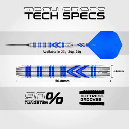 Red Dragon Gerwyn Price Iceman Blue 90% Switch Point Darts