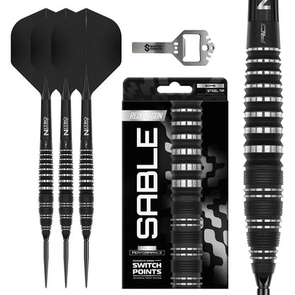 Red Dragon Sable 03 - 90% Tungsten Steel Tip Darts (Bomb) | Switch Point