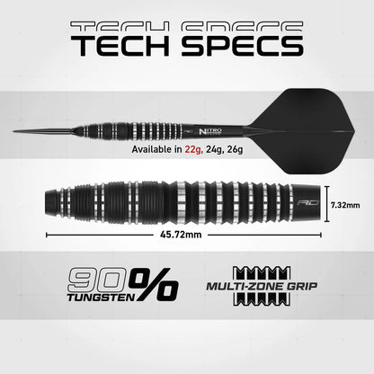 Red Dragon Sable 03 - 90% Tungsten Steel Tip Darts (Bomb) | Switch Point