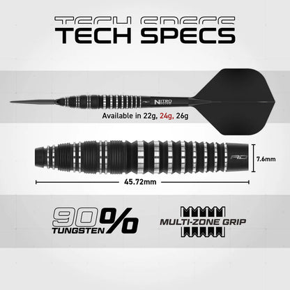 Red Dragon Sable 03 - 90% Tungsten Steel Tip Darts (Bomb) | Switch Point