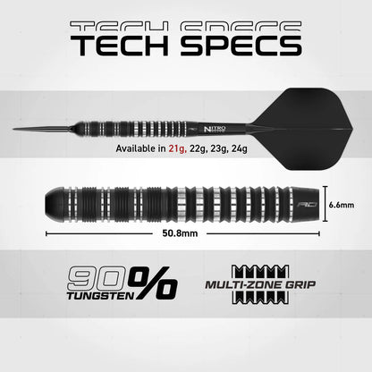 Red Dragon Sable 01 - 90% Tungsten Steel Tip Darts | Switch Point